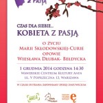 plakat kobieta z pasja